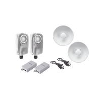 Kit de 2 radios C6X con 2 antenas de (25 dBi), rango de frecuencia extendida (5.1 a 6.4 GHz),  incluye inyector POE, cable de alimentación y 2 FLEXIMOUNT-XL para alineación