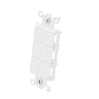 Caja de pared para contactos varios, 6 mini espacios.