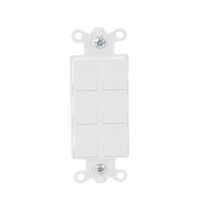 Caja de pared para contactos varios, 6 mini espacios.