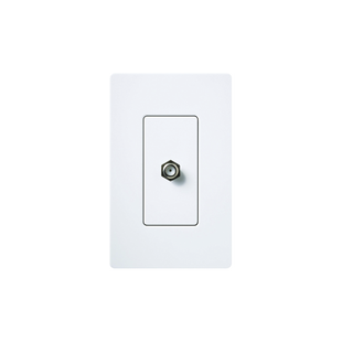 Adaptador de cable coaxial, de pared para cable de TV.