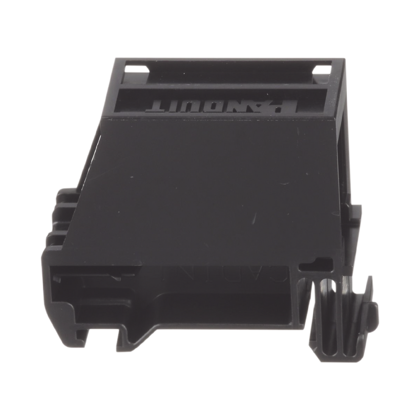 Adaptador de 1 Puerto, Para Conectores Tipo Mini-Com, Montaje en Riel Din Estándar de 35 mm (1.38 pulgadas), Color Negro