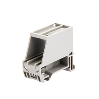 Adaptador de 1 Puerto, Para Conectores Tipo Mini-Com, Montaje en Riel Din Estándar de 35 mm (1.38 pulgadas), Color Gris Internacional