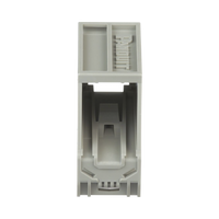 Adaptador de 1 Puerto, Para Conectores Tipo Mini-Com, Montaje en Riel Din Estándar de 35 mm (1.38 pulgadas), Color Gris Internacional