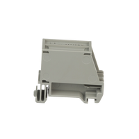 Adaptador de 1 Puerto, Para Conectores Tipo Mini-Com, Blindado, Montaje en Riel Din Estándar de 35 mm (1.38 Pulgadas), Color Gris Internacional