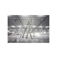Escalera Fija de 8' (2.4m) de Fibra de Vidrio con Jaula y Peldaños de Aluminio. (SKU:19708-146).