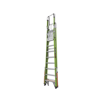 Escalera Fija de 8' (2.4m) de Fibra de Vidrio con Jaula y Peldaños de Aluminio. (SKU:19708-146).