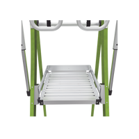 Escalera Fija de 8' (2.4m) de Fibra de Vidrio con Jaula y Peldaños de Aluminio. (SKU:19708-146).