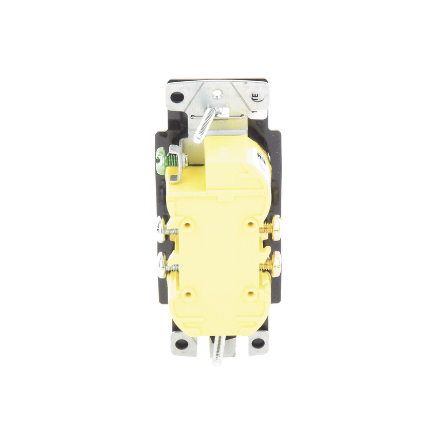 Tomacorriente, receptaculo convencional 120V, 15A, color negro.