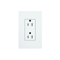 Tomacorriente receptáculo convencional  120V, 15A, color blanco.
