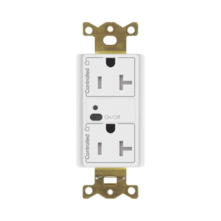 Receptáculo inalámbrico Lutron VIVE / 20 A, control inteligente en los 2 conectores.