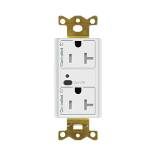 Receptáculo con señal inalámbrica ClearConnect Lutron VIVE / 20 A, control inteligente en 1 conector.