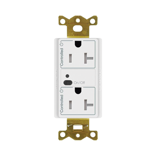 Receptáculo con señal inalámbrica ClearConnect Lutron VIVE / 20 A, control inteligente en 1 conector.