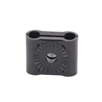Paquete de 10 Sujetadores Plasticos Para Cable Coaxial de 3/8"
