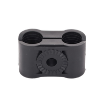 Paquete de 10 Sujetadores Plasticos Para Cable Coaxial de 5/8"