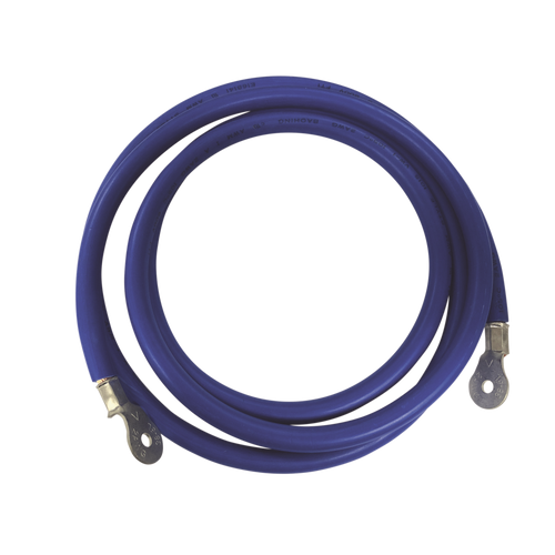 Cable para Baterías,  2.2 m Azul Calibre 2 AWG con Terminales de Ojo en Ambos Extremos
