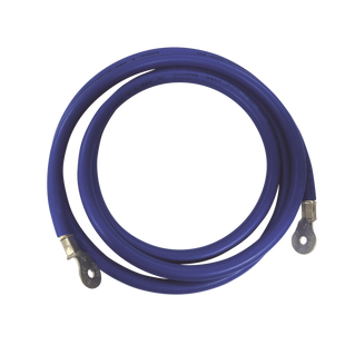 Cable para Baterías,  2.2 m Azul Calibre 2 AWG con Terminales de Ojo en Ambos Extremos