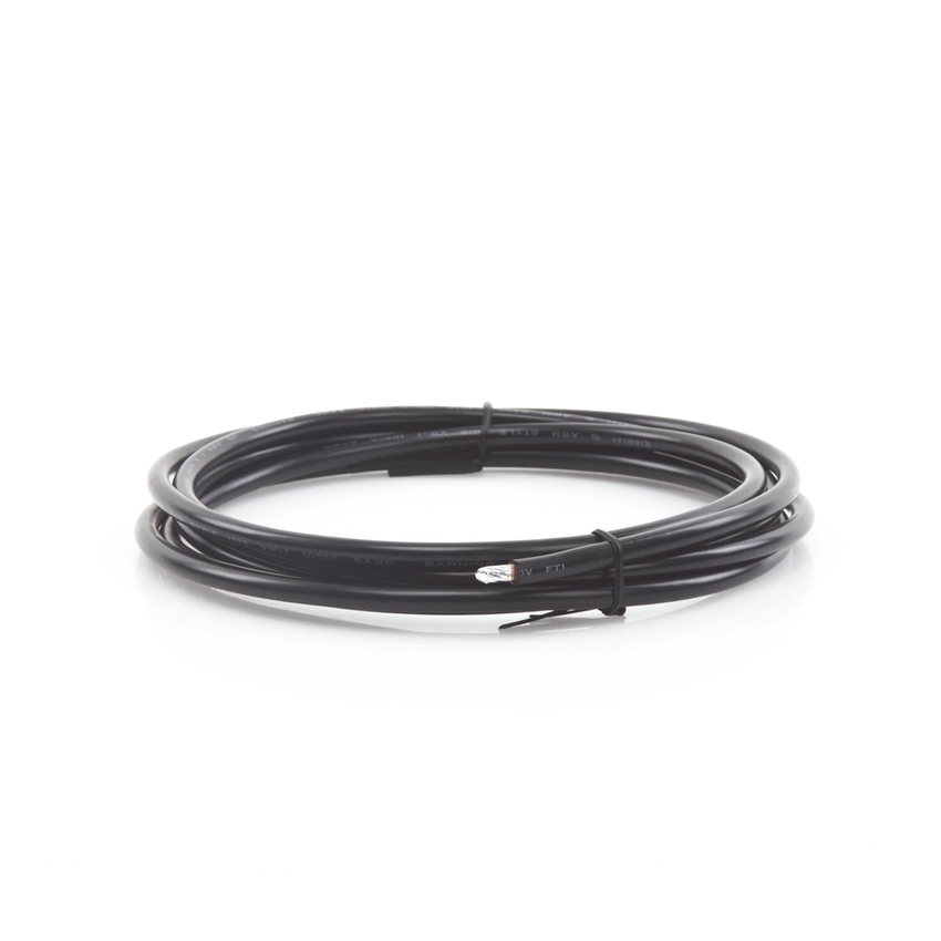 Cable para Controlador, 3.0 m, Negro, Calibre 8 AWG con Terminal de Ojo en un Extremo