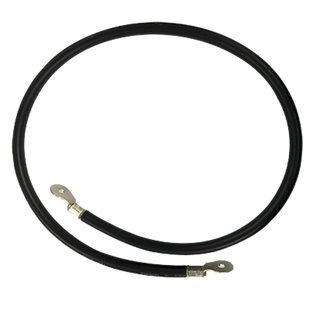 Cable para Baterías, 1 m, Negro, Calibre 2 AWG con Terminales de Ojo en Ambos Extremos