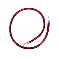 Cable para Baterías  1 m, Rojo, Calibre 2 AWG con Terminales de Ojo en Ambos Extremos