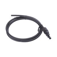 Cable Fotovoltaico 1.5 m, Negro, Calibre 10 AWG con Terminal MC4-H en un Extremo