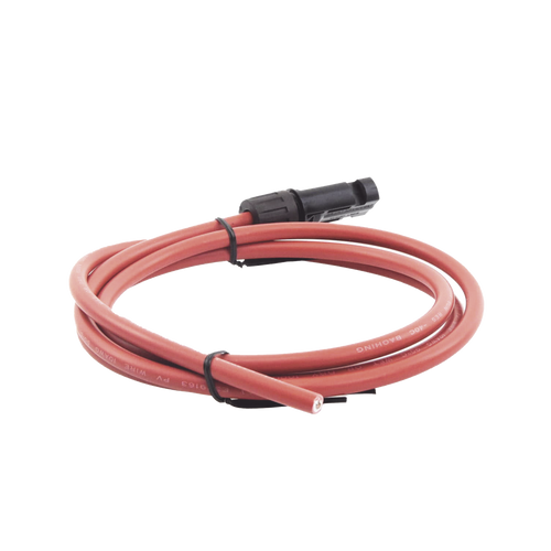 Cable Fotovoltaico, 1.5 m, Rojo, Calibre 10 AWG con Terminal MC4-M en un Extremo