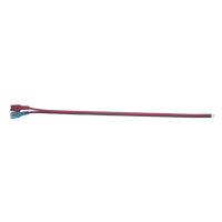 Cables en Paquete Dual / Cable Rojo y Negro / 30 cm (11.81 Pulgadas) / Terminal F1 en un Extremo / Puntas Libres en el Otro / Conexi�n a Bater�as de Respaldo
