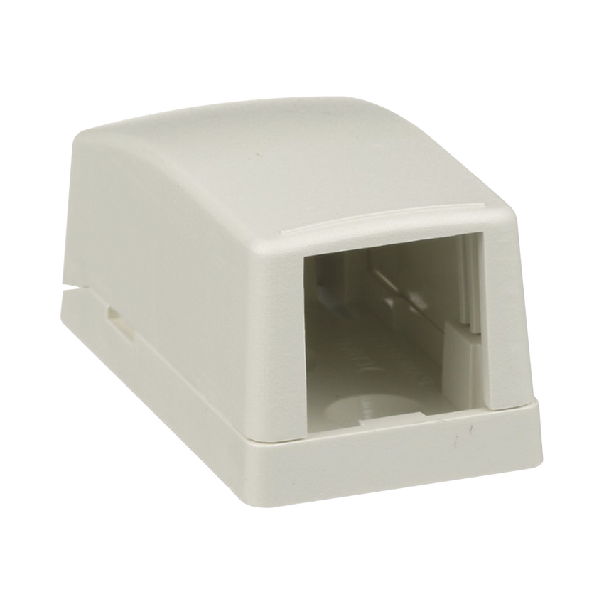 Caja de Montaje en Superficie, Para 1 Módulo Mini-Com, Color Blanco Mate
