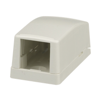 Caja de Montaje en Superficie, Para 1 Módulo Mini-Com, Color Blanco Mate