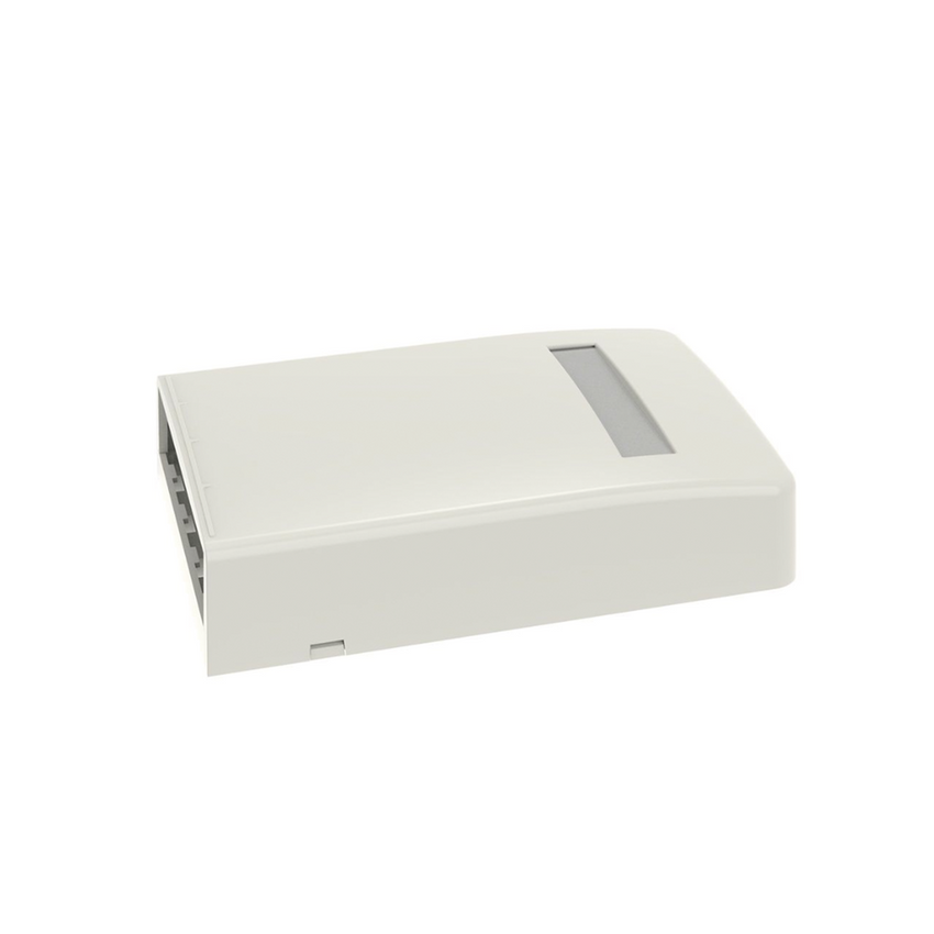 Caja de Montaje en Superficie, Para 4 Módulos Mini-Com, Color Blanco Mate