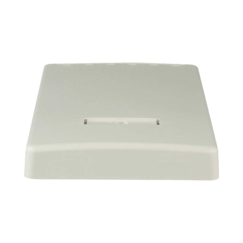 Caja de Montaje en Superficie, con Accesorio para Resguardo de Fibra Óptica, para 6 Módulos Mini-Com, Color Blanco Mate