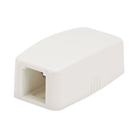 Caja de Montaje en Superficie, Para 1 Módulo Mini-Com, Color Blanco Mate