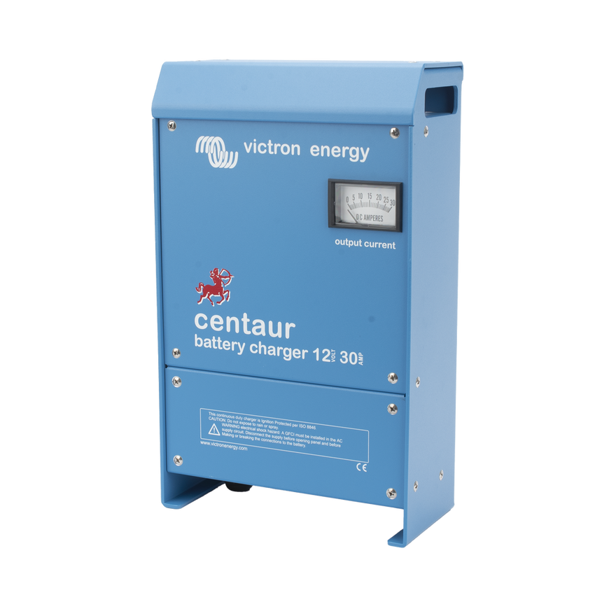 Cargador de Batería Centaur / Tecnología de Alta Frecuencia / Modelos 12-24 VDC / Carga 3 Etapas / 3 Salidas / Protección IP21