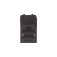 Módulo Acoplador RJ45 a RJ45, Mini-Com, Categoría 6, Color Negro