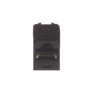 Módulo Acoplador RJ45 a RJ45, Mini-Com, Categoría 6, Color Negro