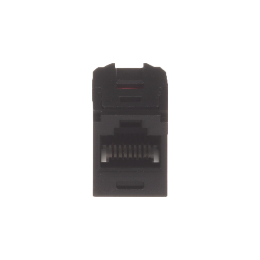 Módulo Acoplador RJ45 a RJ45, Mini-Com, Categoría 6, Color Negro