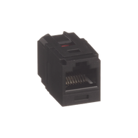 Módulo Acoplador RJ45 a RJ45, Mini-Com, Categoría 6, Color Negro