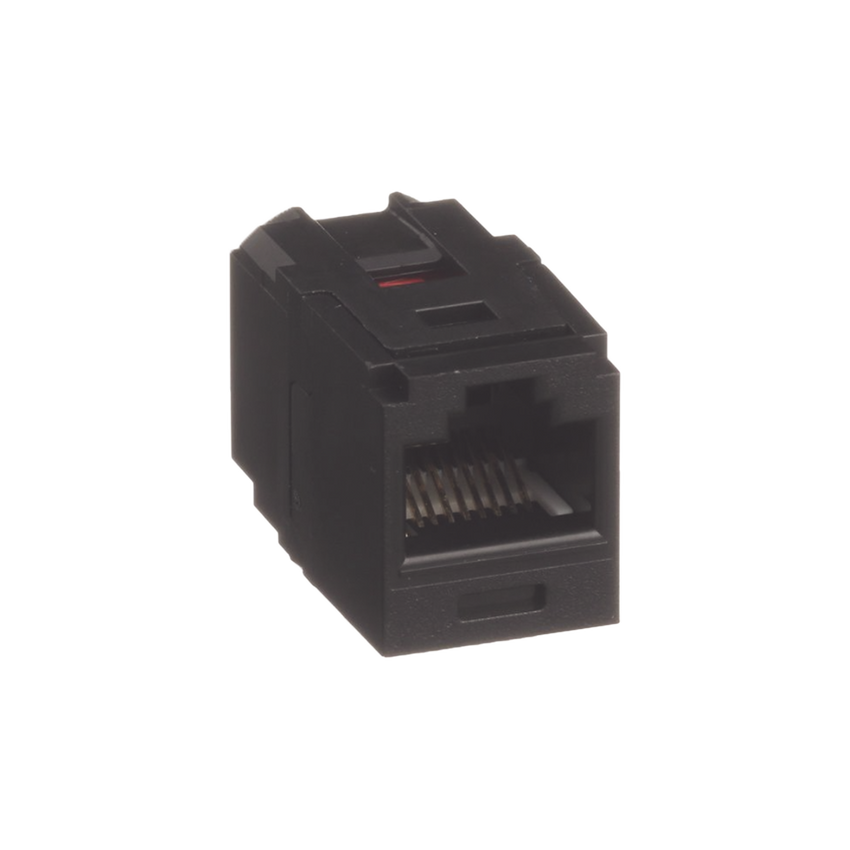 Módulo Acoplador RJ45 a RJ45, Mini-Com, Categoría 6, Color Negro