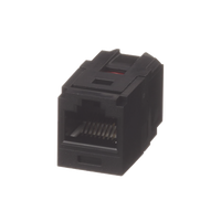 Módulo Acoplador RJ45 a RJ45, Mini-Com, Categoría 6, Color Negro