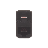 Módulo Acoplador RJ45 a RJ45, Mini-Com, Categoría 6, Color Negro