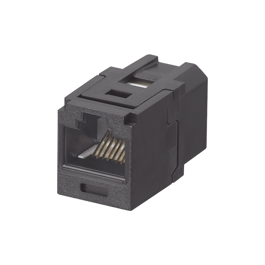 Módulo Acoplador RJ45 a RJ45, Mini-Com, Categoría 6, Color Negro