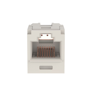 M�dulo Acoplador RJ45 a RJ45, Mini-Com, Categor�a 6, Color Blanco Mate