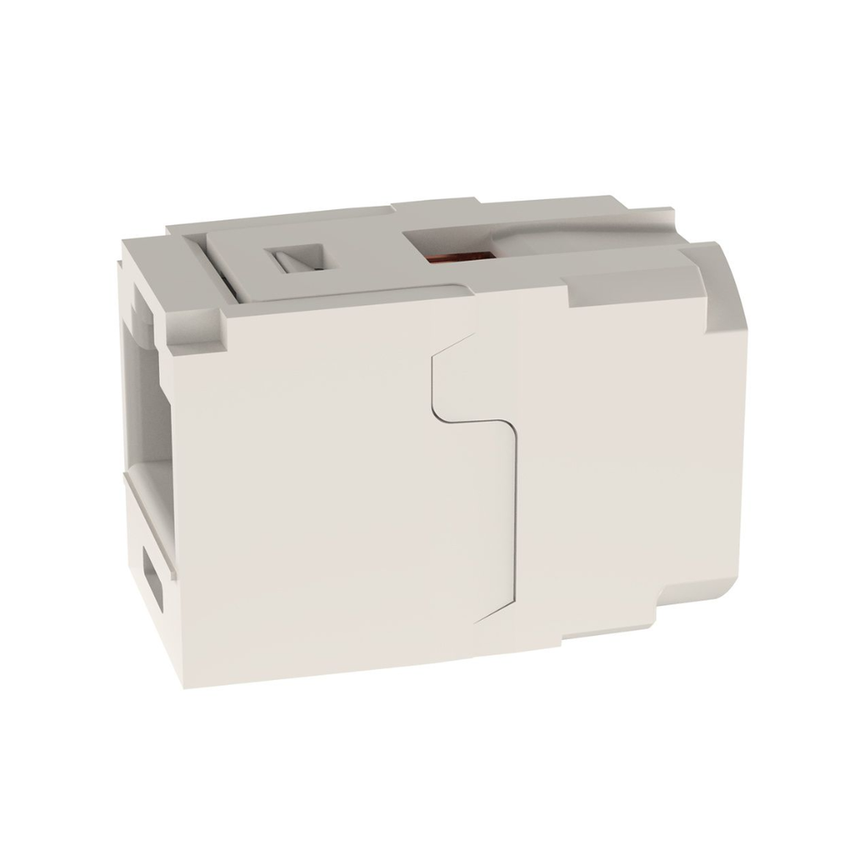 M�dulo Acoplador RJ45 a RJ45, Mini-Com, Categor�a 6, Color Blanco Mate