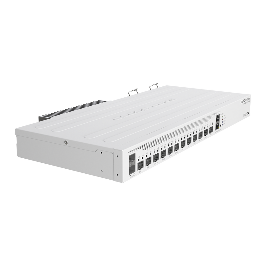 (CCR2004-1G-12S+2XS) Cloud Core Router 12 puertos 10G SFP+, 2 25G SFP28, Fuente Redundante