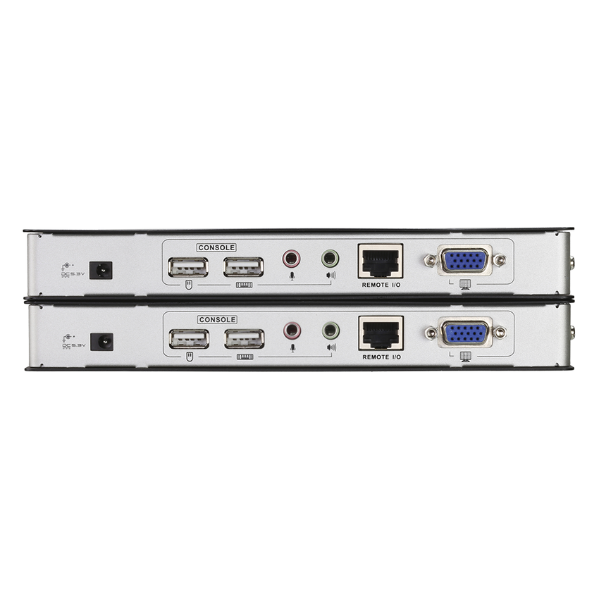 Kit Extensor KVM | VGA/Audio | Cat5e | 300m | 1280 x 1024 | Deskew | Puertos RS232 | Función de compensación de señal