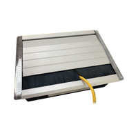 Caja universal vacía de 2 módulos para instalación en escritorio (voz, datos, vídeo, contactos eléctricos), (No incluye accesorios)