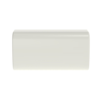 Unión recta, para uso con canaleta LD5, material ABS, Color Blanco Mate