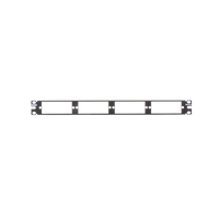 Patch Panel de Fibra Óptica, Para 4 Placas Acopladoras FAP o FMP, Color Negro, 1UR