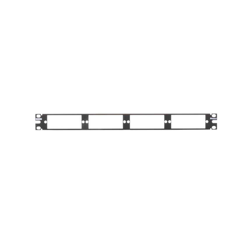 Patch Panel de Fibra Óptica, Para 4 Placas Acopladoras FAP o FMP, Color Negro, 1UR