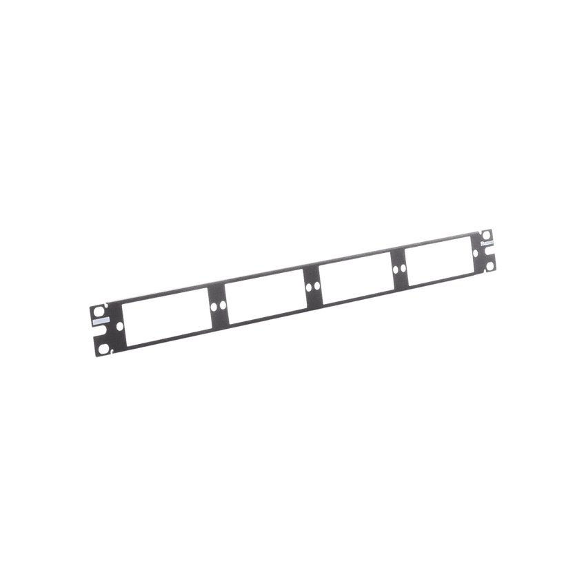 Patch Panel de Fibra Óptica, Para 4 Placas Acopladoras FAP o FMP, Color Negro, 1UR
