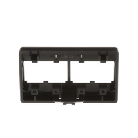 Placa de Mobiliario Modular Estándar, Salidas Para 4 Puertos Mini-Com, Color Negro